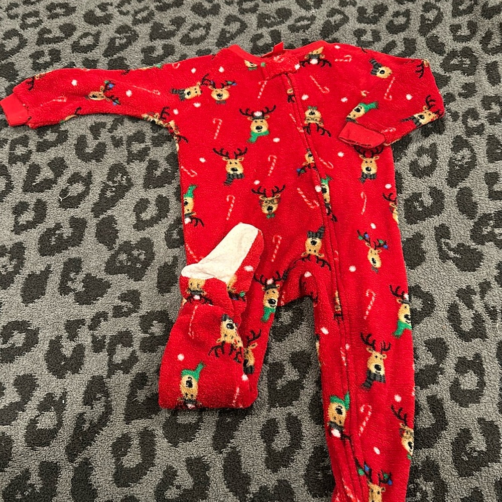 Macy’s family pjs feetie pajamas size 24 months